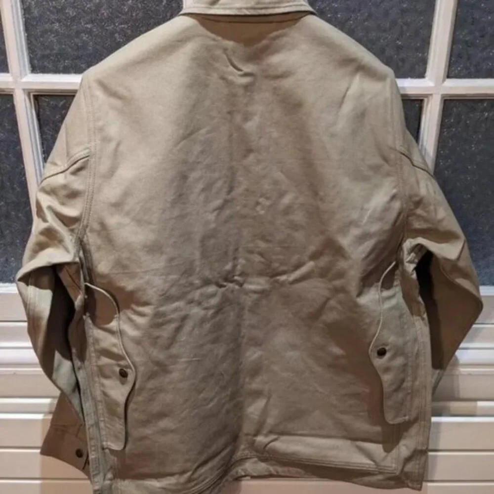 Filson Dry Tin Cloth Cruiser Men's L Gray Khaki Archive Reissue Summer - Picture 2 of 3